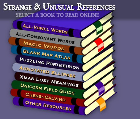 Strange & Unusual Dictionaries: Select a Book to Read Online